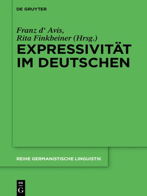 cover image of Expressivität im Deutschen